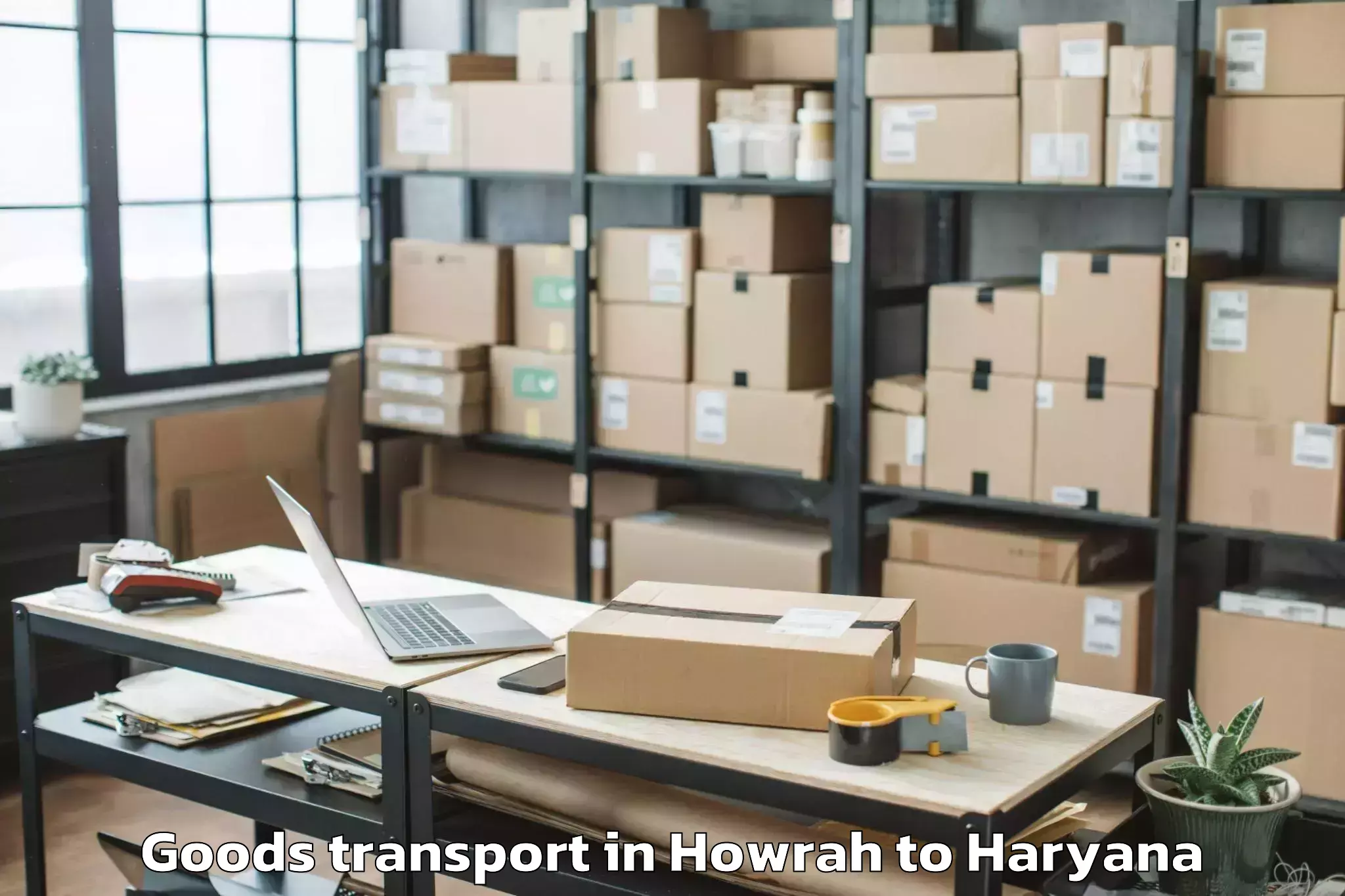 Leading Howrah to Hissar Airport Hss Goods Transport Provider